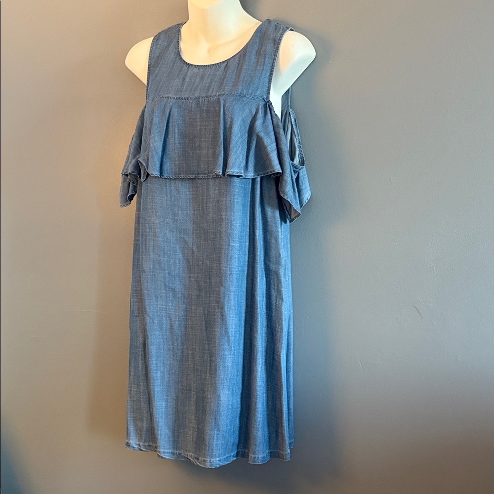 Gianni Bini Blue One Shoulder Dress